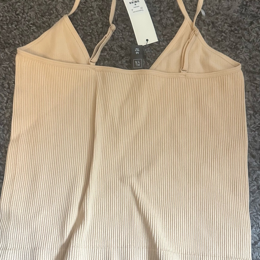 Francesca's Collections Cream Ribbed Camisole - Picture 5 of 5